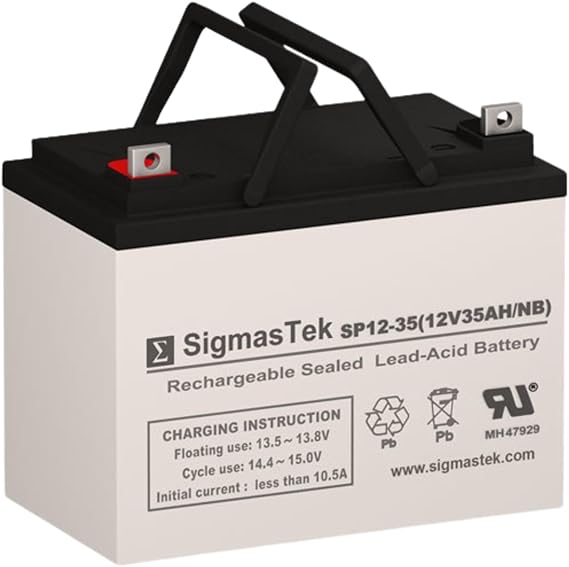 SigmasTek Power Sonic PS-12350 Compatible U1 Battery, 12V 35Ah NB