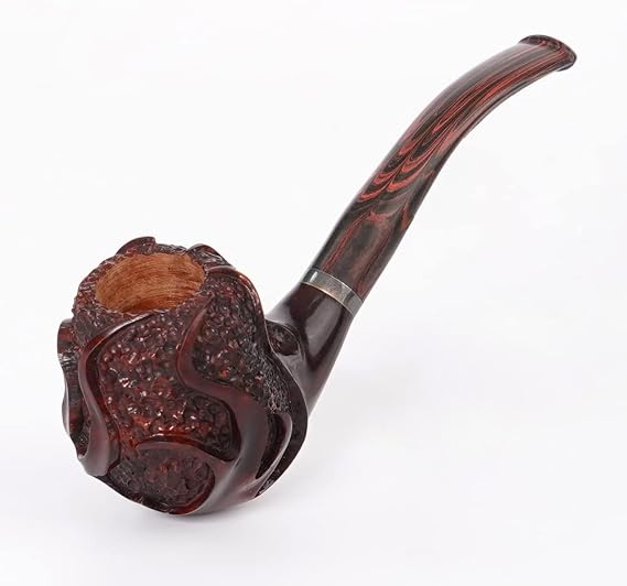 MUXIANG Wood Briar Pipe Handmade La10020m2L1h