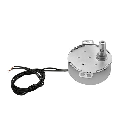 Synchronous Motor AC 220V 0.8-1RPM Turntable Motor CW/CCW Direction 4W TYC-50 Horizontal Hole Tapping Shaft