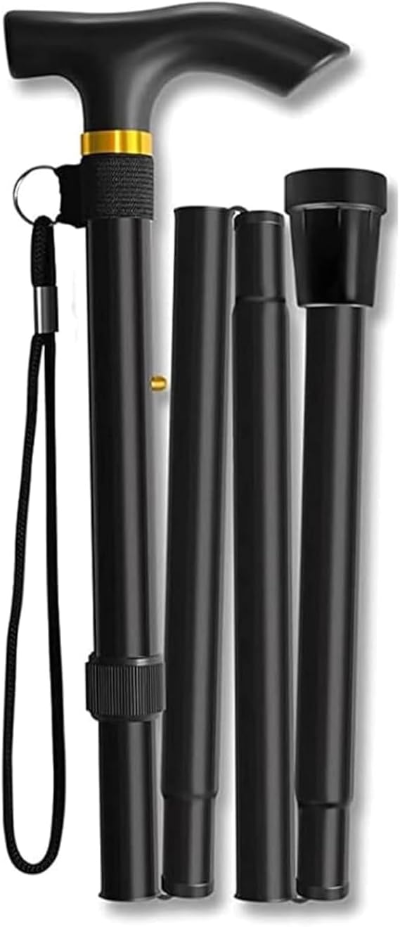 Walking Stick, Folding Walking Sticks for Women & Men,Heavy Duty,Lightweight,Adjustable Collapsible Walking Stick for Elderly and Arthritis Disabled