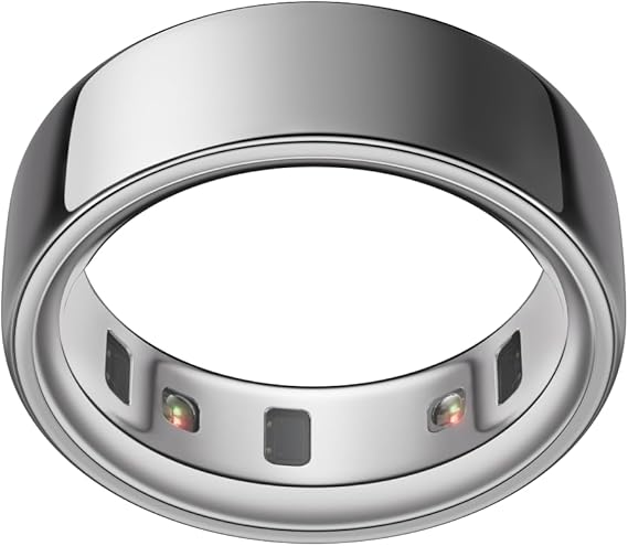 Oura Ring 4, Smart Ring - Silver - Size 6 - Sleep, Activity, Women's Health, AI Advisor, Up to 8 Days of Battery Life, Oura App, Before You Buy, Android & iOS Compatible
