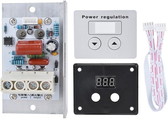 10000W SCR Digital Voltage Regulator Speed Control Dimmer Thermostat AC 220V 80A for Electric Stoves Water Boilers