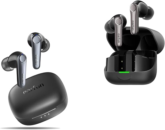 EarFun Air Pro 3 Noise Cancelling Earbuds, Qualcomm aptX Adaptive Sound Air Pro 4+ Adaptive Noise Cancelling Wireless Earbuds, Snapdragon Sound, Dual Drivers, 6 Mics AI Clear Call