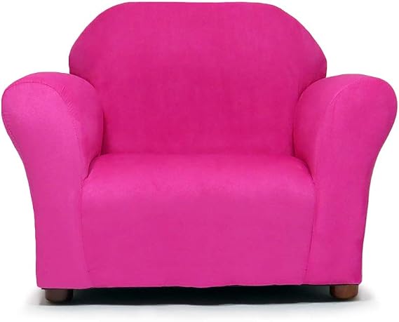 Roundy Toddler Armchair with Soft Microsuede Upholstery Durable Wooden Frame, Ergonomic Design, Fully Assembled, Comfortable Kids Chair for Ages 2-5, Ideal for Bedroom, Playroom & Daycare Use.