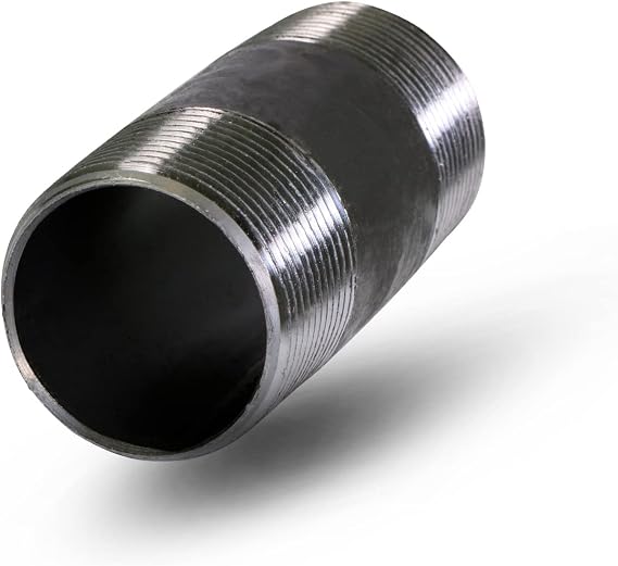 Supply Giant OQCM3060 6" Long Black Steel Nipple Pipe Fitting with 3" Nominal Size Diameter