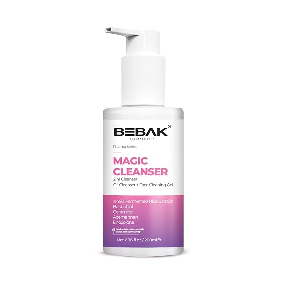 BEBAK Magic Cleanser, Oil Cleanser and Face Cleaning Gel 200 ML