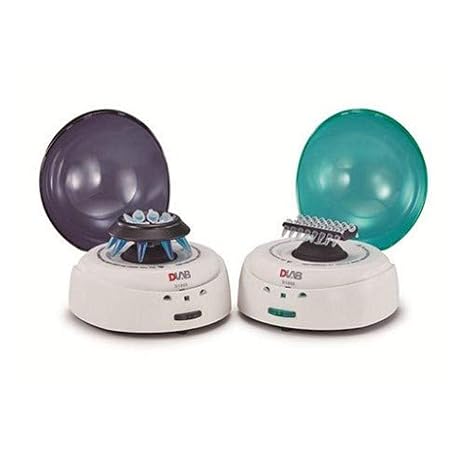 Lab Benchtop Palm Micro-Centrifuge with Lid, Including Two Rotors of A08-2 and A02-Pcr8 8 x 0.2ml/1.5ml/2ml Capacity Test Tubes,Low Speed 7000r/min,Max 2680xg RCF B1008 Biofargo