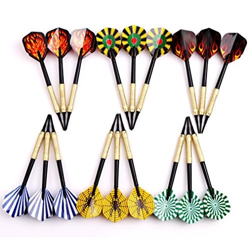 MaxMau Soft Tip Darts for Electronic Dartboard Plastic Point Dart with Standard Dart Flights 18 Darts