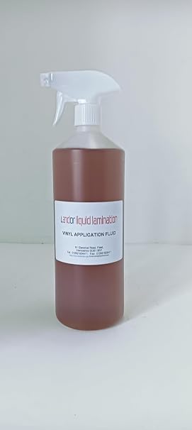 Landor Liquid Lamination Window Application Fluid 1 Litre – Wet Apply Solution for Vinyl Graphics, Decals, Stickers & Window Film – Bubble Reduction, Fast Drying, Water Based