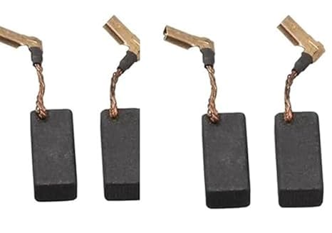 4 Pcs N097696 Carbon Motor Brushes Compatible with DeWalt DWE4120/DWE4011 - Replacement Part N097696 for Improved Grinder Motor Efficiency