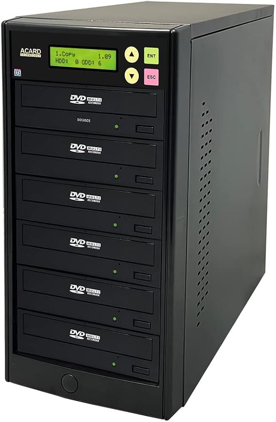 ACARD 1 to 5 CD DVD Duplicator Copier Standalone Tower 24X Burner