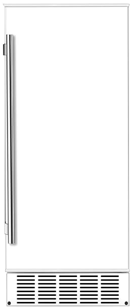 EdgeStar IB250WH 15 Inch Wide 20 Lb. Built-in Ice Maker with 25 Lbs. Daily Ice Production - No Drain Required