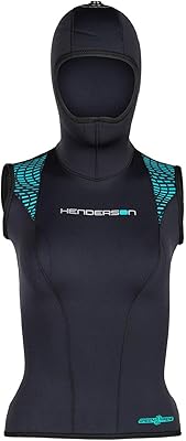 Henderson Womens Greenprene Hooded Vest - Size 10, Black