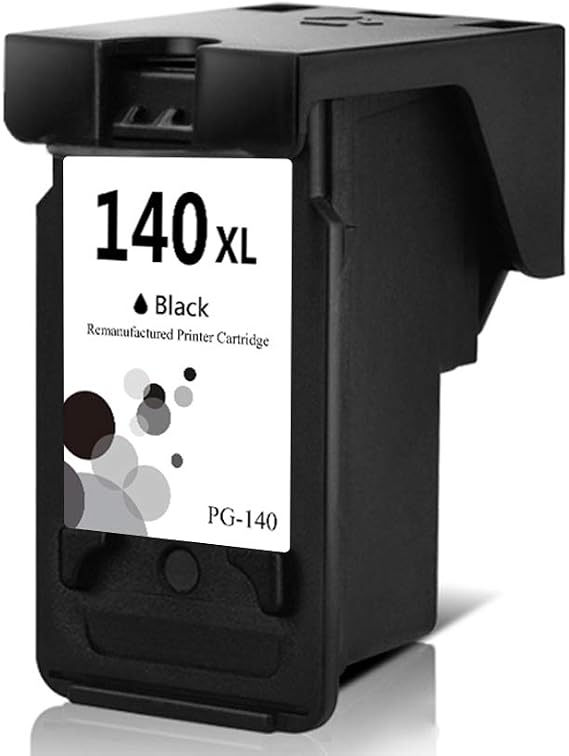 LEBOK Remanufactured for Canon Pixma PG-140 Ink Cartridge MG2210 MG2400 MG2500 MG2580 MG3110 MG3210 MG3510 IP2880 Black in Retail Packaging