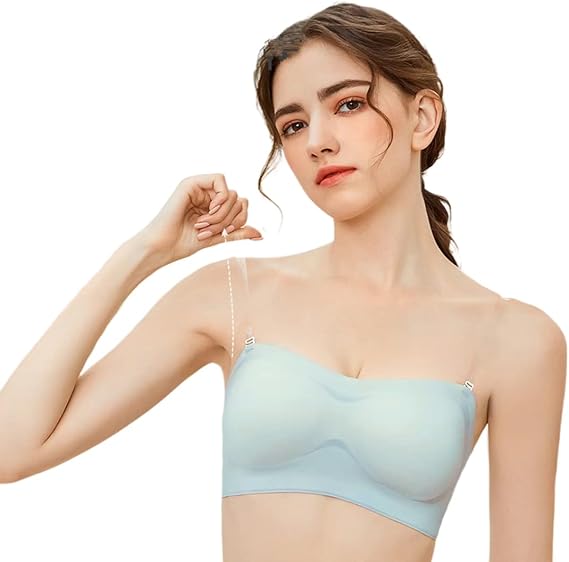 ZOER Strapless Non-Slip Bras for Women,Invisible Traceless Bralette