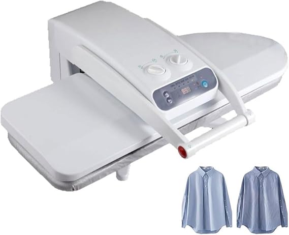 Commercial Heavy-Duty Steam Press | 1800W Professional Steam Ironing Press with 800x310mm Plate | for Home & Commercial Use