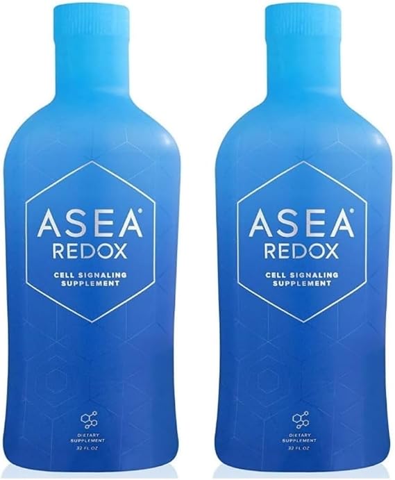 ASEA Redox Cell Signaling Supplement - Cellular Energy & Heart Supplements for Men and Women - Hormonal Balance & Energy Booster for Women and Men for Vibrant Age-Defying Living (Two 32 Fl Oz Bottles)