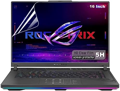 2 Pack HD Crystal Clear Screen Protector for 16 inch ASUS ROG Strix G16ASUS ROG Zephyrus M16S16 16Zephyrus Duo 16 16 Gaming Laptop. Eye Protection & Anti Fingerprint Screen Filter.