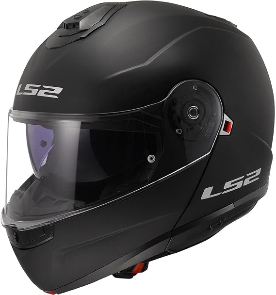 LS2 klapphelme motorrad STROBE II matt black L