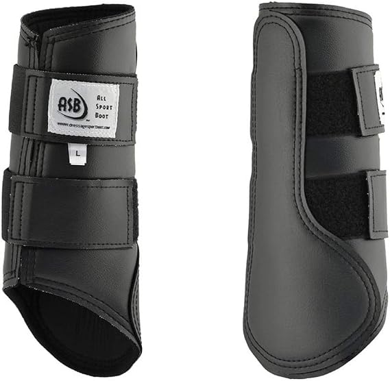 Dressage Sport Boots All Sport Horse Boot, Color: Black, Size: L (ASBLB)