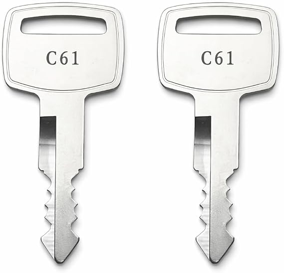 2-Pack C22 Replacement Keys, Compatible with Honda Motorcycle & ATV Locks, Pre Cut to Code C00C99 D00-D99