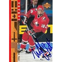 Autograph Warehouse 67533 Mike Watt Autographed Hockey Card Team Canada 1996 Upper Deck No. 536