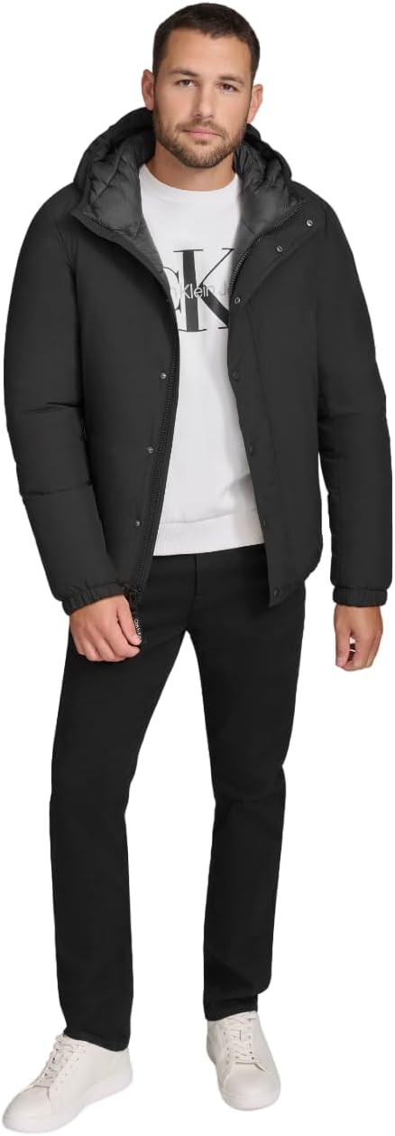 Calvin Klein Men's Outerwear Jacket,Black,Medium