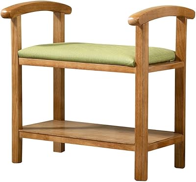 Shoe Cabinet Wooden Shoe Changing Cabinet with Armrests Modern Minimalist Multi-Layer Storage Can Sit On Shoe Changing Stool Shoe Storage Bench