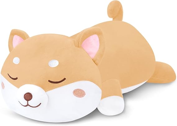 SQEQE Weighted Shiba Inu Plushies, Soft Weighted Plush Stuffed Animal 25CM