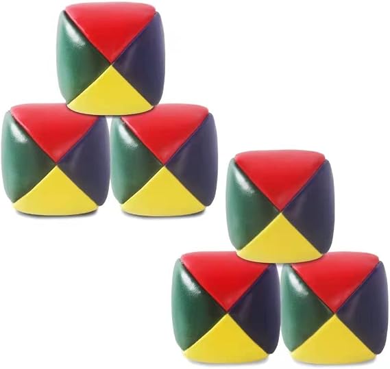 Juggling Balls, 6 Pack Soft Juggling Balls for Beginners Juggle Balls Bulk Set for Juggler, Kids and Adults
