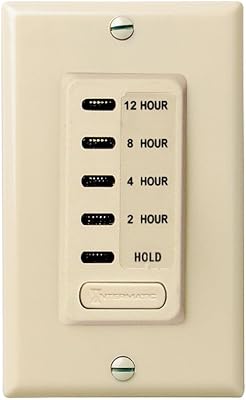 Intermatic EI230 24812 Hour SPST 1800-Watt Electronic In-Wall Countdown Timer, Ivory