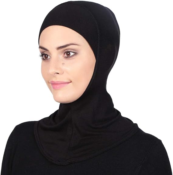GERINLY Solid Women's Muslin Hijab Sport Head Scarf - Plain Under Scarf Muslimah Turban Cap - Ramadan Accessory