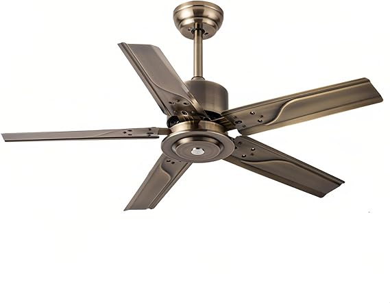 Outdoor Ceiling Fan With 5 Blades, Industrial Ceiling Fan Without Lights, 6 Speed For Patio, Bedroom, Living Room, Garage(43IN/110CM)