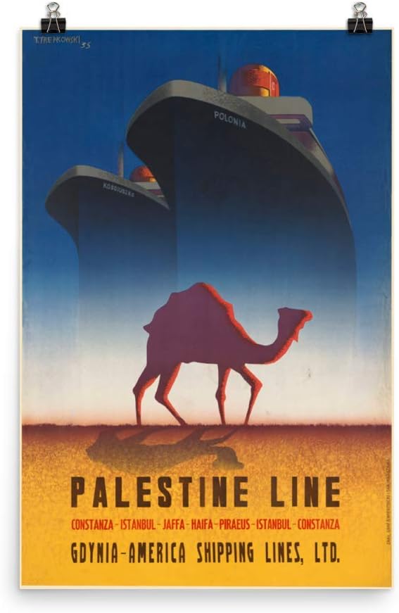 Vintage Poster - Palestine Line 0985 - Enhanced Matte Paper Poster (24x36)