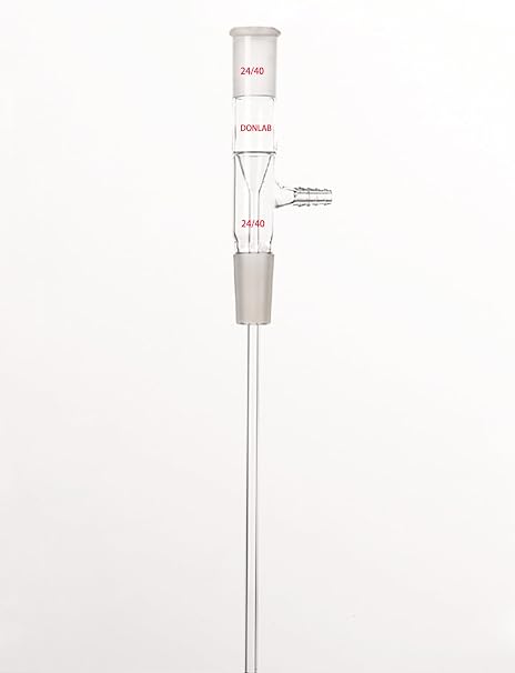 ADP-1824 Glass Long Stem Vacuum Take Off Vertical Adapter with 24/40 Ground Glass Joints