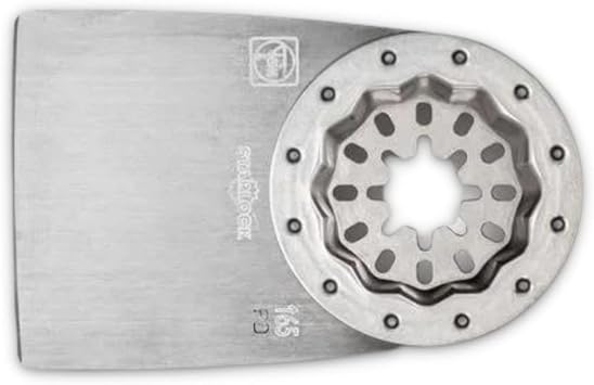 Fein Flexible Scraper Blade for MultiMaster Tools - Efficient Removal of Silicone, Acrylic Caulks and Stickers, Short Version, Starlock Mount - 63903165210