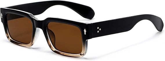 EYLRIM Square Frame Sunglasses for Women Men Chunky Rectangle Sun Glasses