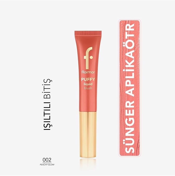 Flormar Puffy Liquid Blush, No: 02 Peachy Glow