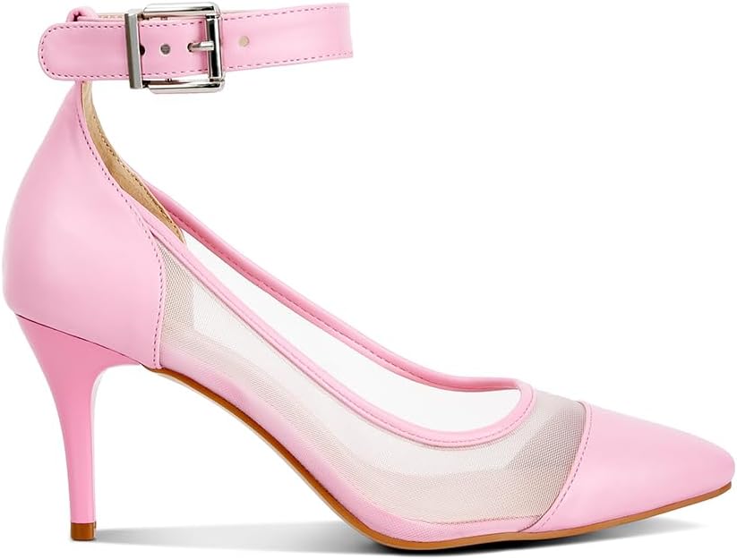London Rag Hearst Pointy Toe Ankle Strap Pumps