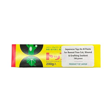 Japanese Top Jin M Paste for Bonsai Tree Cut, Wound & Grafting Sealant - 200 g