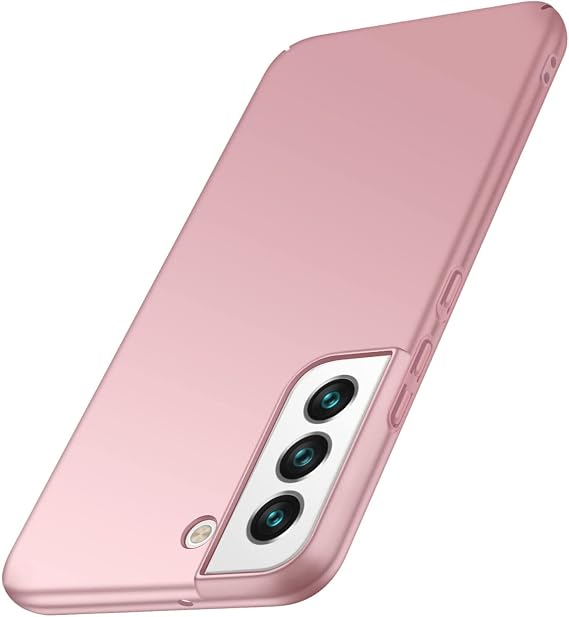 Phone Case for Samsung Galaxy S22 Slim Protective S22 Case[Guard from Shock/Scratch/Slip/Fingerprint][Matte Finish] Durable PC Hard Cover for Samsung S22-Pink