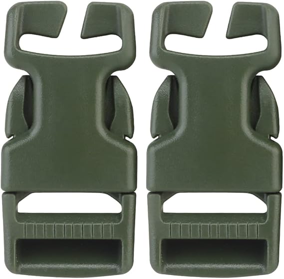 2pcs 1'' Secure and Reliable Tactical Quick-Release SRB QASM Buckles Side Release Buckle for Heavy-Duty Use