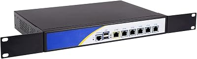 Firewall Hardware, OPNsense, VPN, Network Security Appliance, Router PC, 6 Intel Gigabit LAN, Intel Core I7 3520M, R3, COM, AES-NI, VGA, with Fan,4GB RAM,128GB SSD