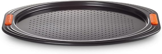 Le Creuset Toughened Non-Stick Bakeware Pizza Pan, Black