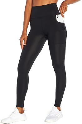 Marika Womens Talia High Rise Tummy Control Pocket Legging