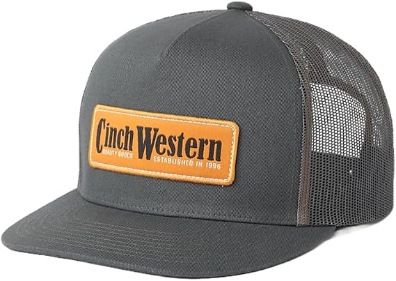 Cinch Mens Western Logo Grey Cap