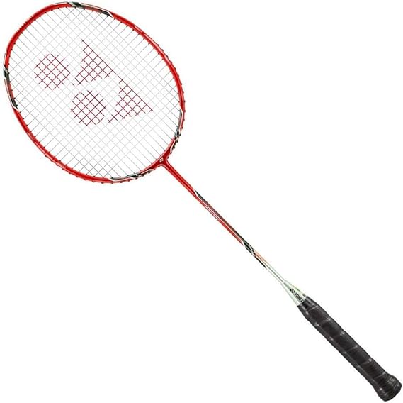 YONEX Voltric Badminton Racket with Full Cover Pre Strung High Tension Graphite Racquet (Senior, Voltric Lite (RED))