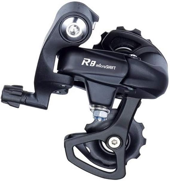 microSHIFT R8 Rear Derailleur - 8,9 Speed, Long Cage, Black