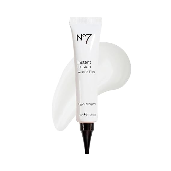 No7 Instant Illusion Wrinkle Filler Face Serum, 1 Fl Oz