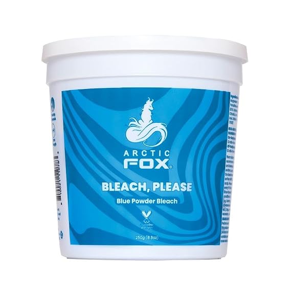 ARCTIC FOX Blue Powder Hair Bleach - Anti-Brass, Vegan - 8.8 oz